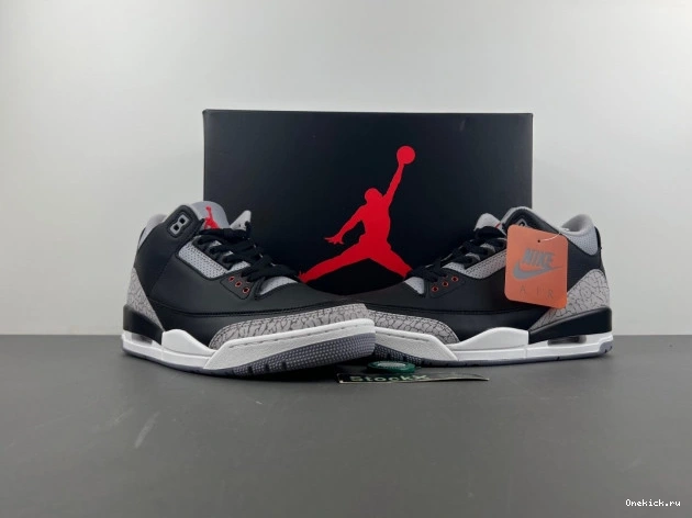 One Kick DN3707-010 Black Cement Air Jordan 3 0806